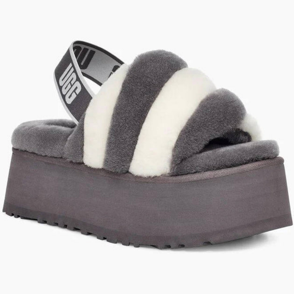UGG Disco Stripe Slide Platform Slippers